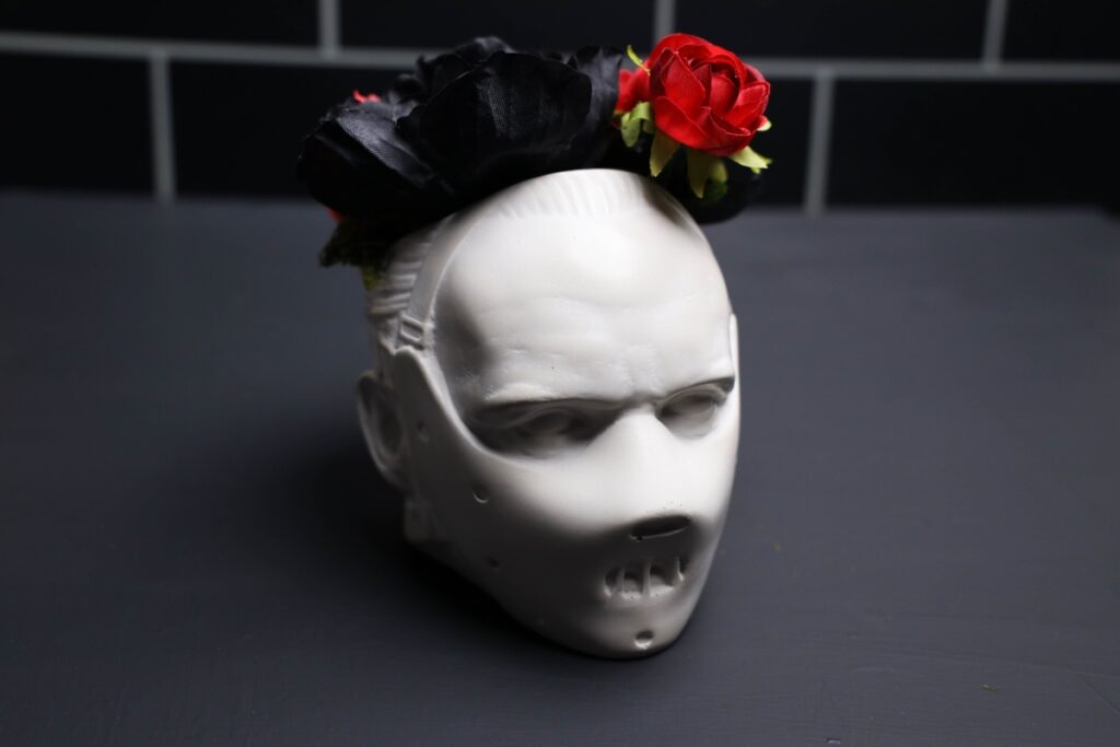 Hannibal Lector Concrete Planter