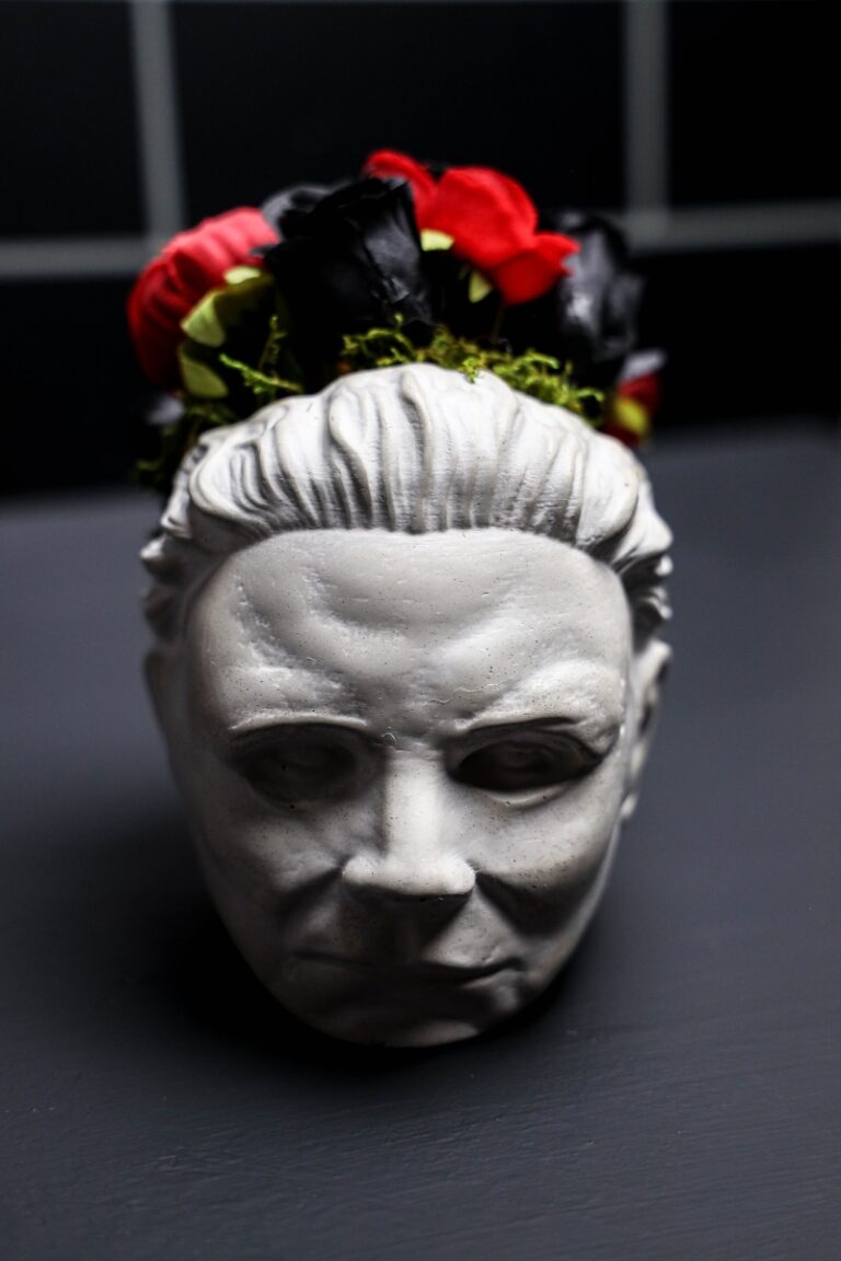 Michael Myers Concrete Planter