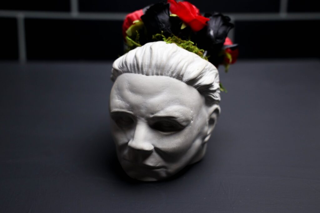 Michael Myers Concrete Planter