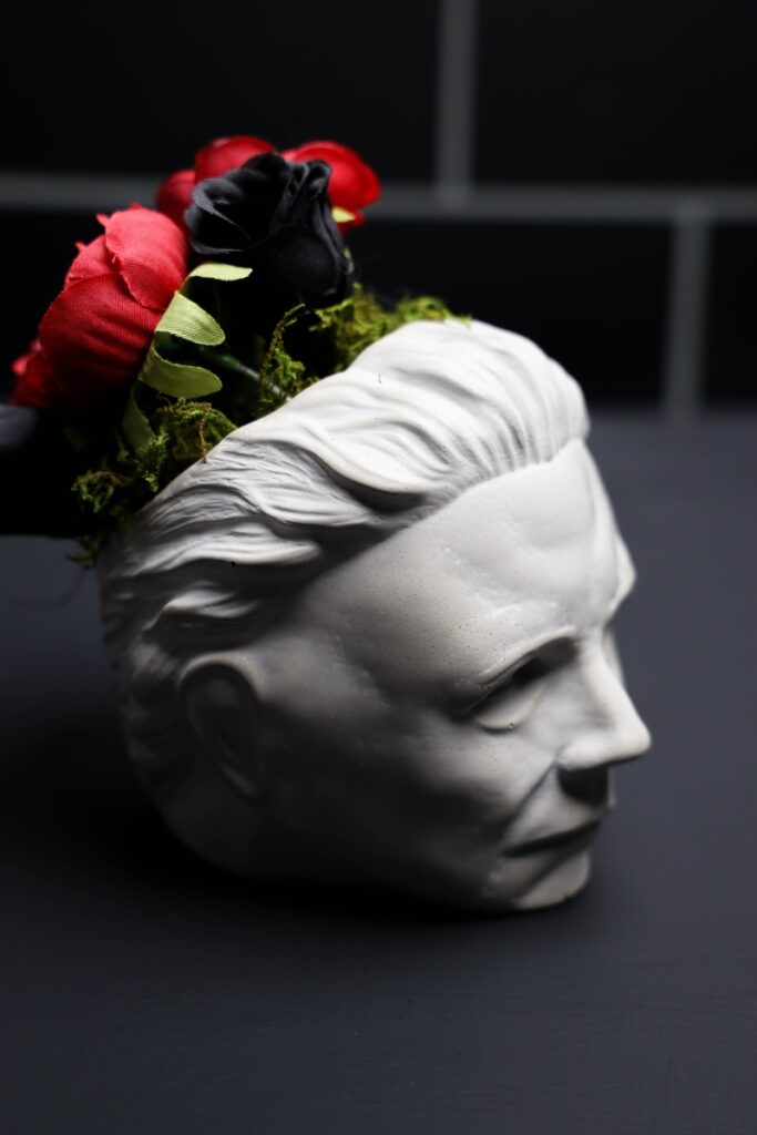 Michael Myers Concrete Planter