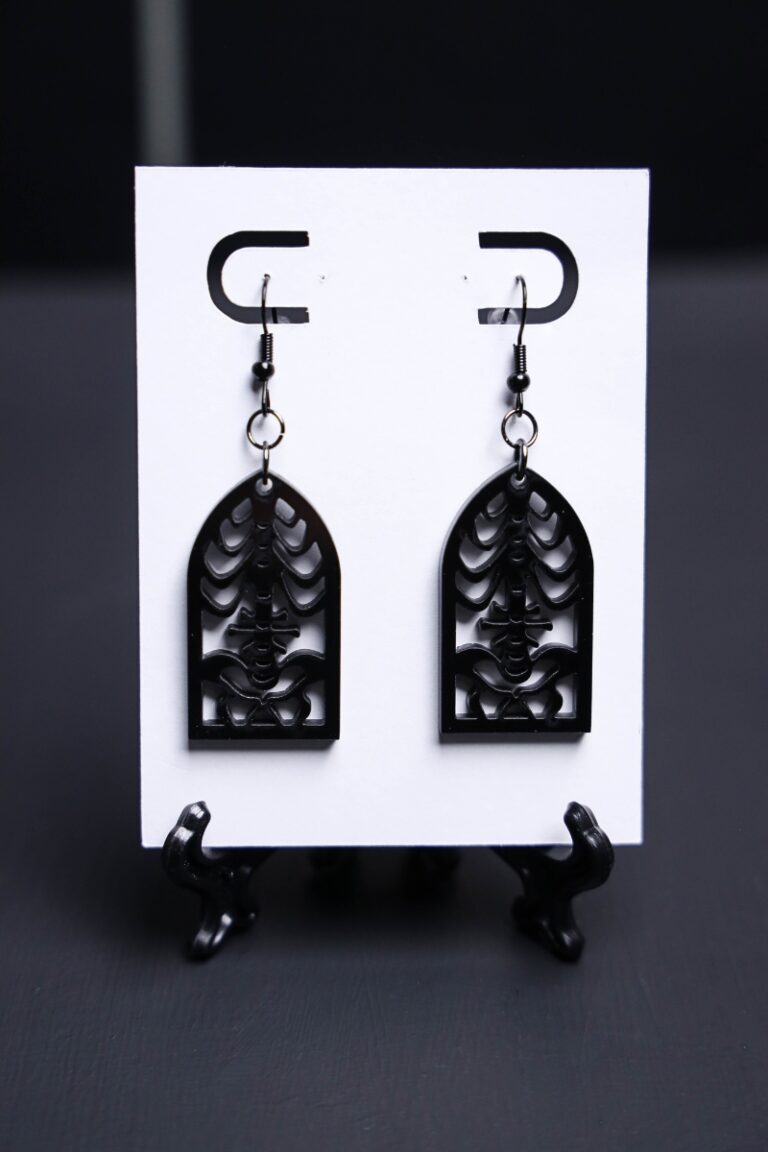 Skeleton Window Earrings