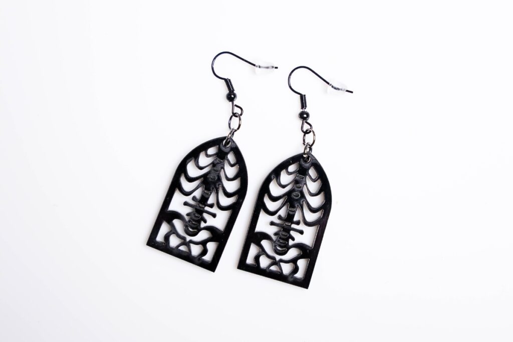 Skeleton Window Earrings