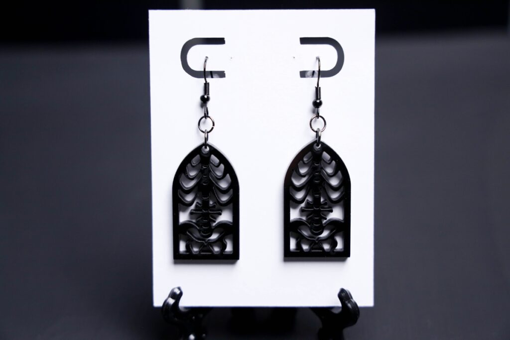 Skeleton Window Earrings